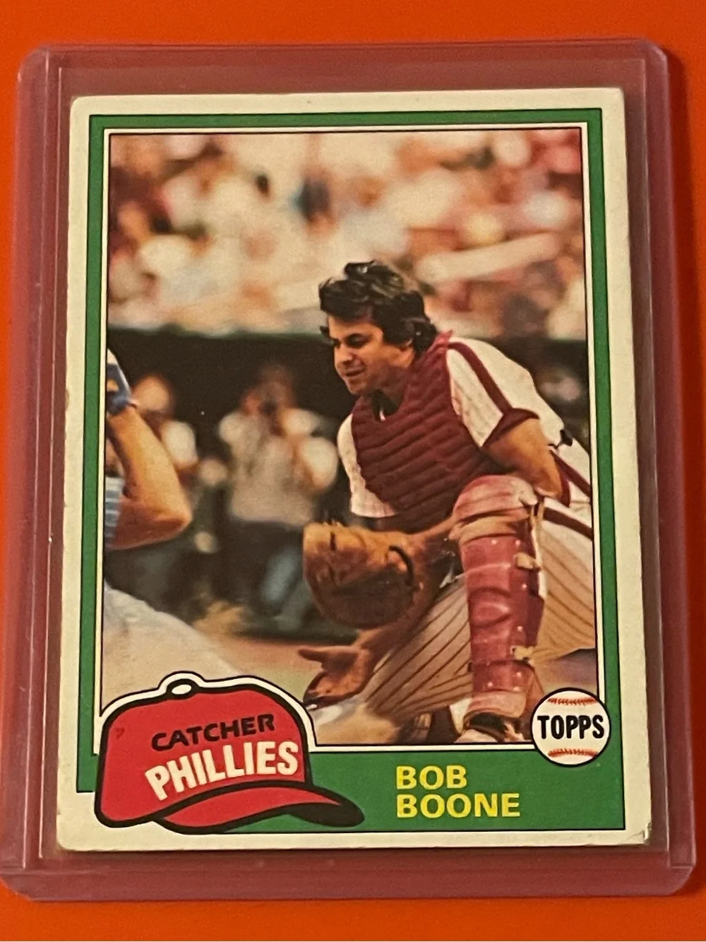 Bob Boone #290 1981 Topps Baseball Trading Card